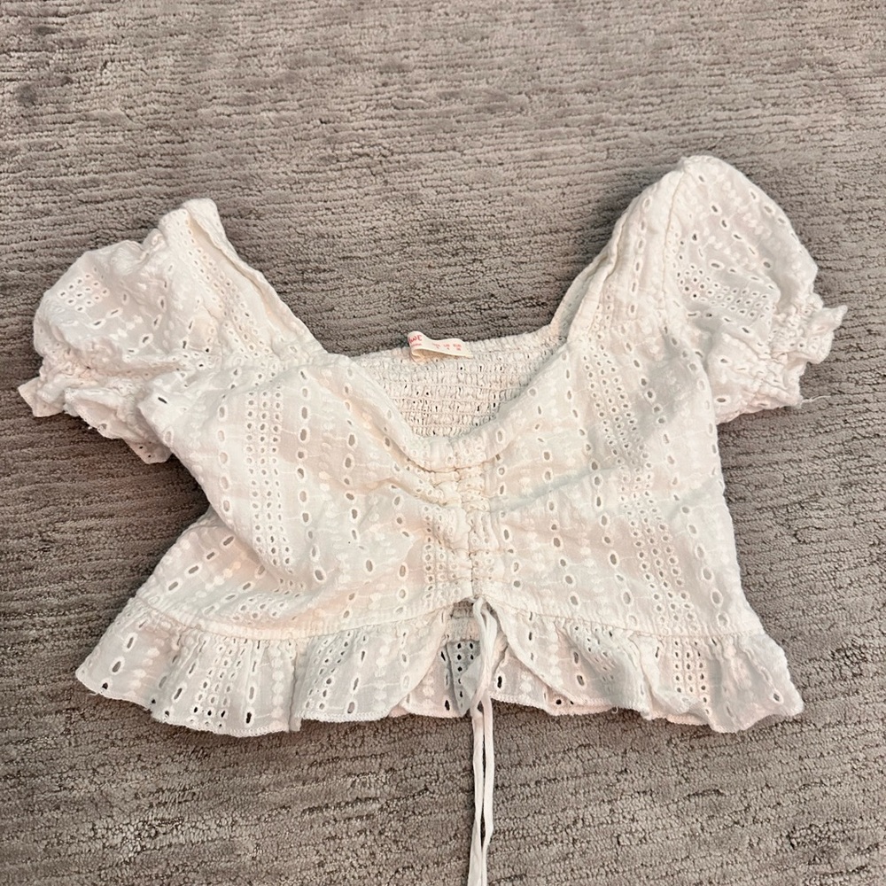 White Ruffle Set | Size XS-S